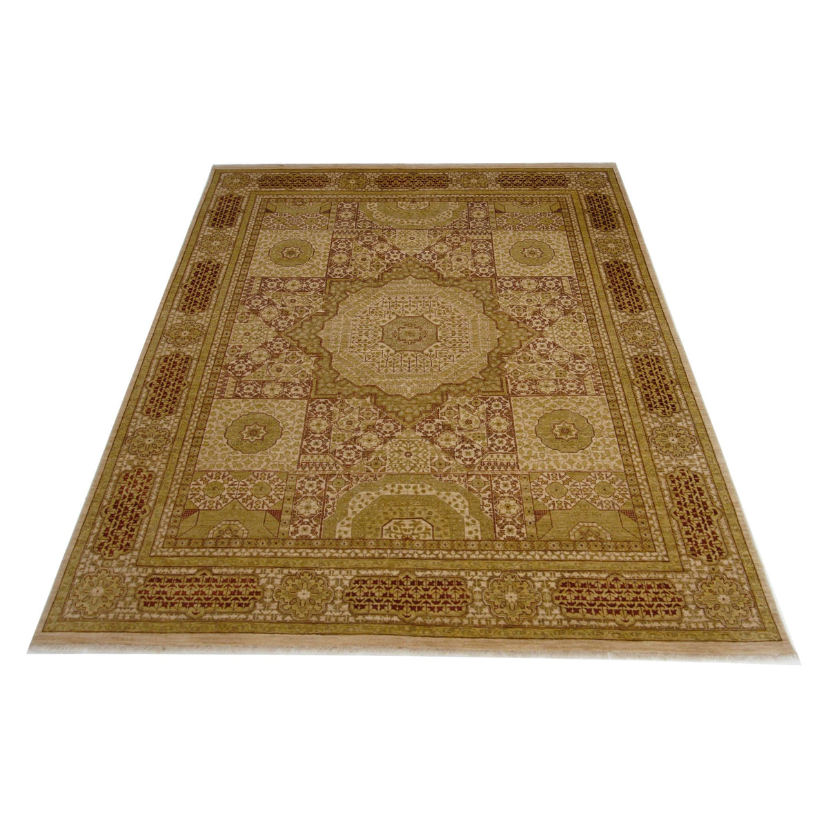 Pacific Mamluk 66907 Ivory Ivory Traditional Hand Knotted Rug