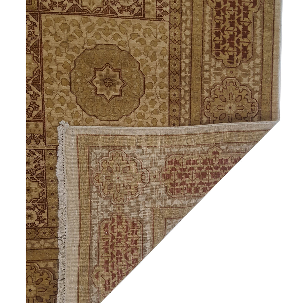 Pacific Mamluk 66907 Ivory Ivory Traditional Hand Knotted Rug