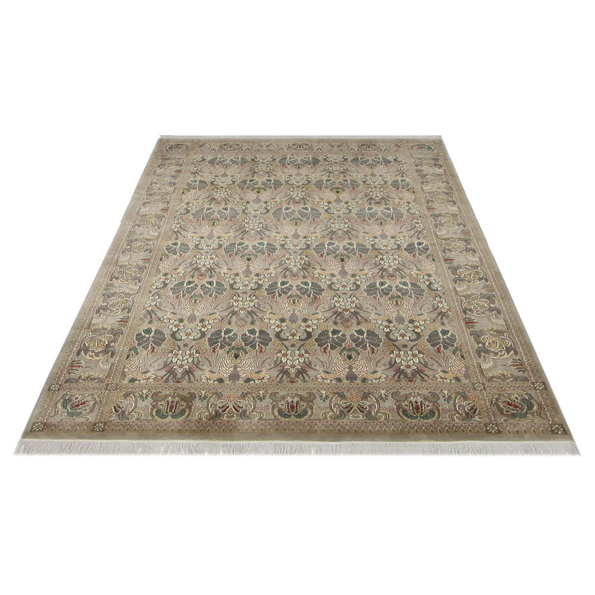 Pacific Maharaja 66909 Beige Multi Traditional Hand Knotted Rug