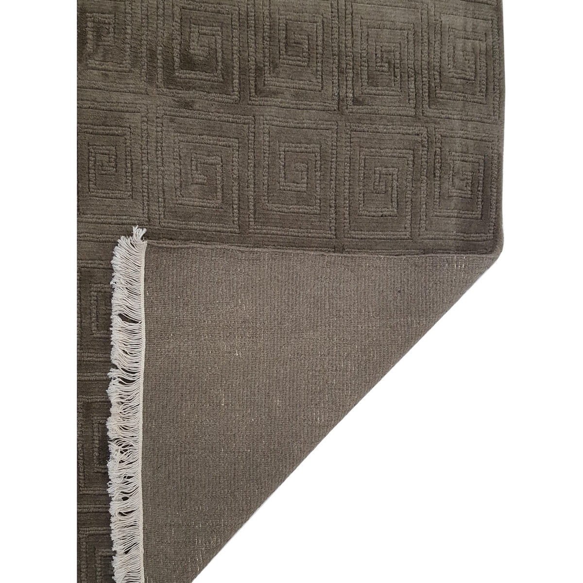 Pacific Tibetan 66912 Taupe Taupe Transitional Hand Knotted Rug