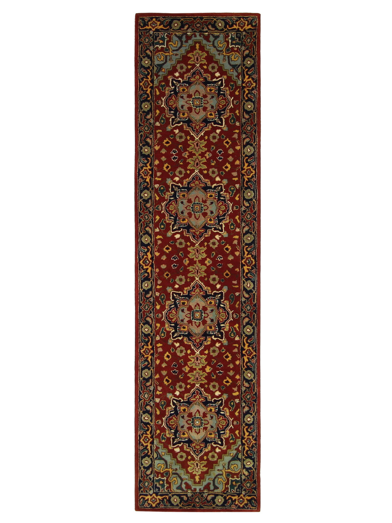 Aira Tufted  Red Red Traditional