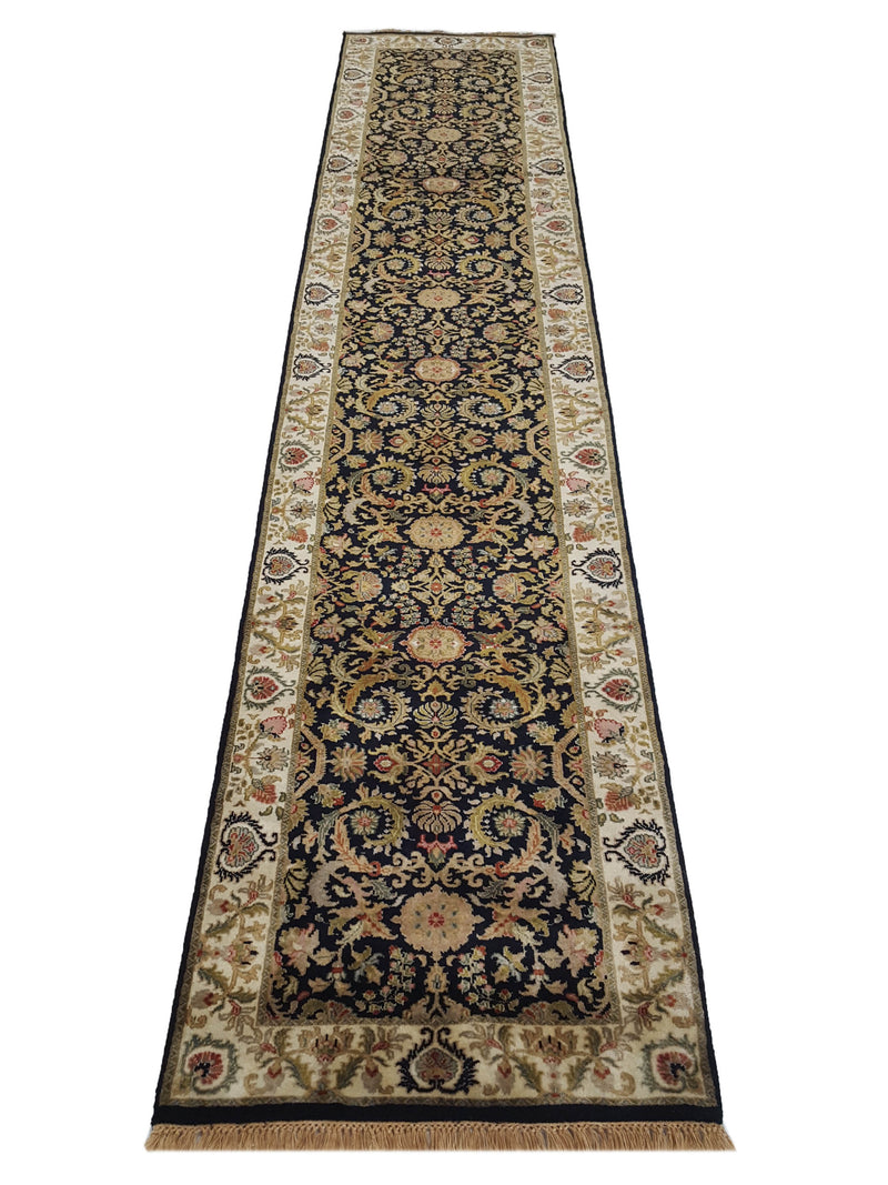 Pacific Maharaja 66932 Black Ivory Traditional Hand Knotted Rug