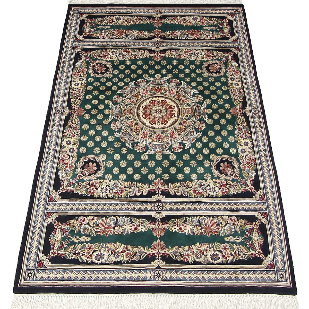 Pacific Classic 66933 Green Green Traditional Hand Knotted Rug