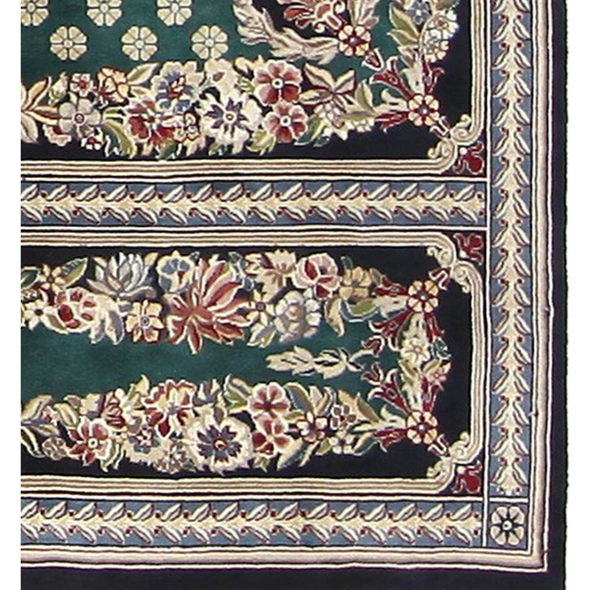 Pacific Classic 66933 Green Green Traditional Hand Knotted Rug