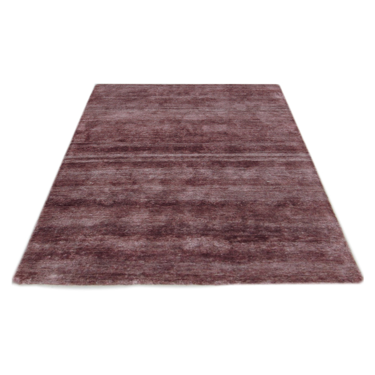 Pacific Sari Silk 66939 Purple Purple Modern Hand Knotted Rug