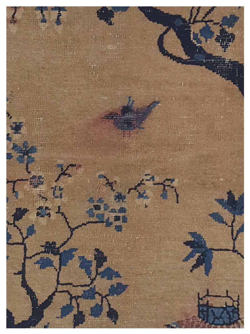 Pacific Peking 67177 Beige Navy Transitional Hand Knotted Rug