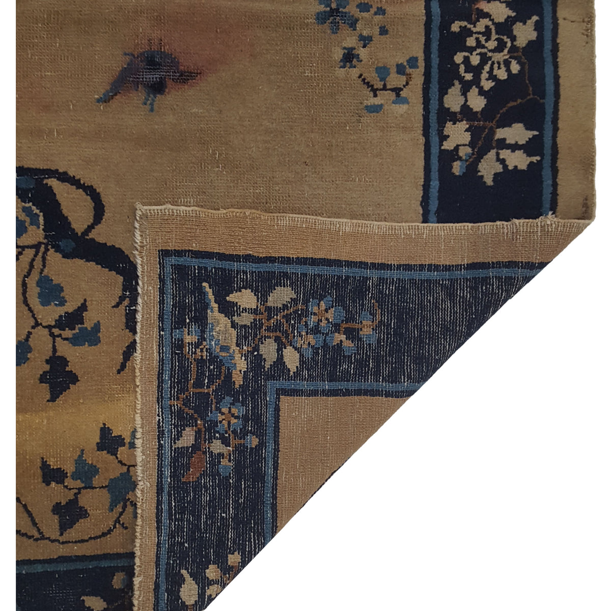 Pacific Peking 67177 Beige Navy Transitional Hand Knotted Rug