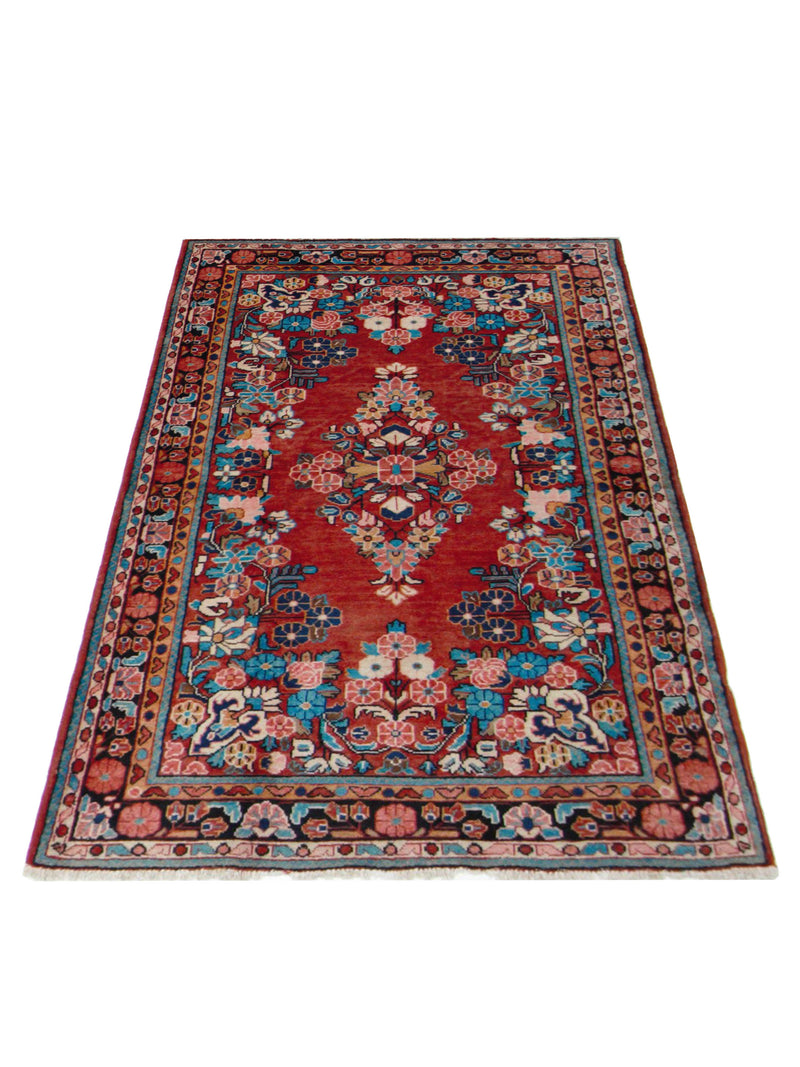 Pacific Mahal 67179 Red Lt.Blue Traditional Hand Knotted Rug