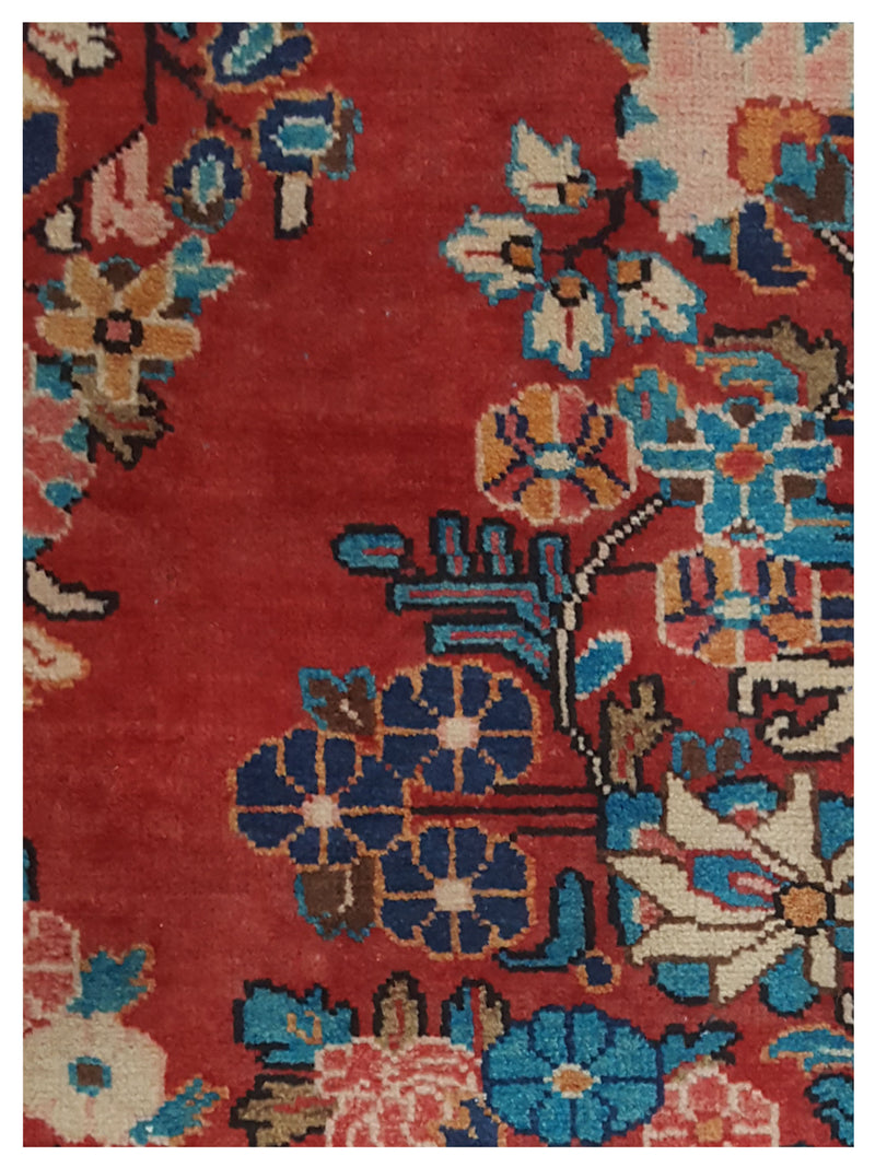 Pacific Mahal 67179 Red Lt.Blue Traditional Hand Knotted Rug