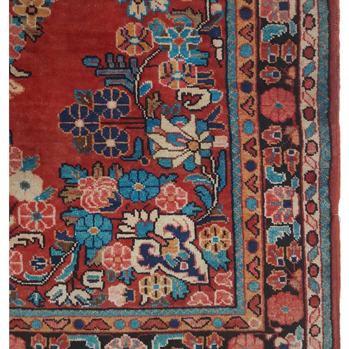 Pacific Mahal 67179 Red Lt.Blue Traditional Hand Knotted Rug