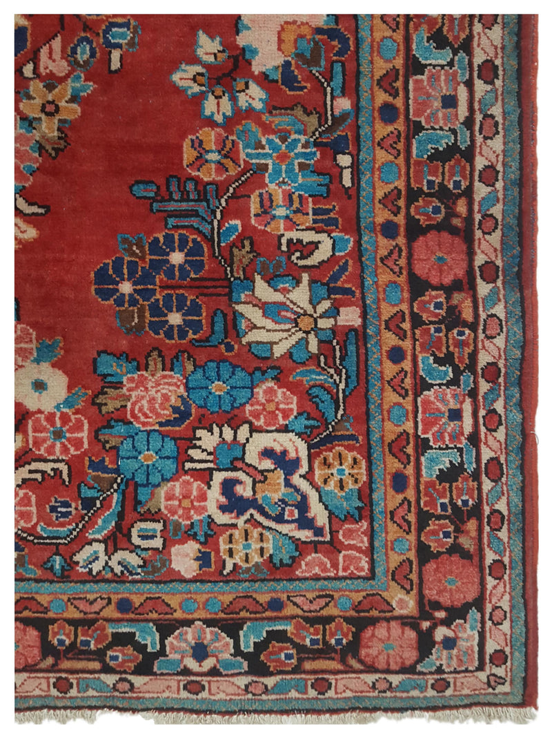 Pacific Mahal 67179 Red Lt.Blue Traditional Hand Knotted Rug