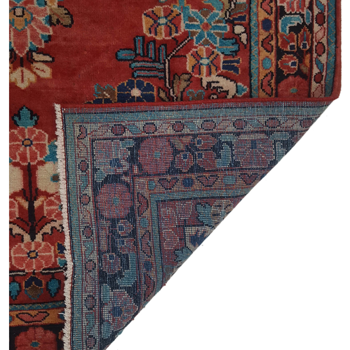 Pacific Mahal 67179 Red Lt.Blue Traditional Hand Knotted Rug