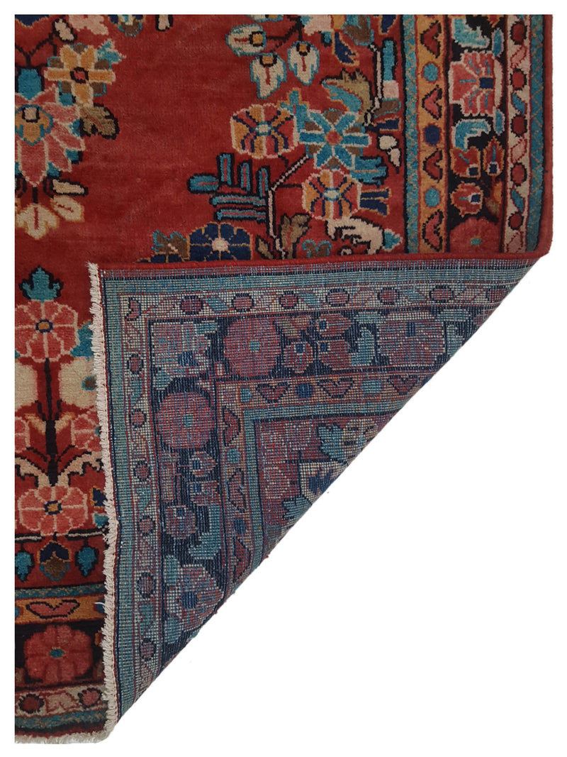 Pacific Mahal 67179 Red Lt.Blue Traditional Hand Knotted Rug