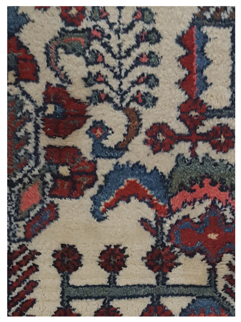 Pacific Hamadan 67180 Red Ivory Traditional Hand Knotted Rug