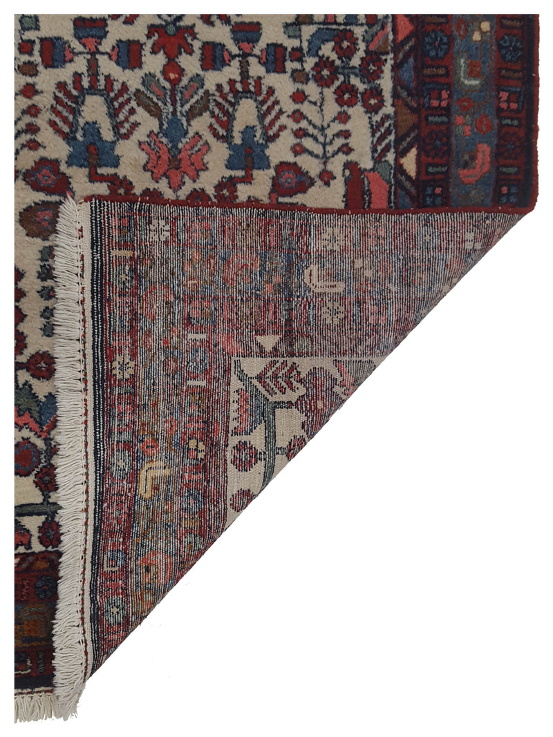 Pacific Hamadan 67180 Red Ivory Traditional Hand Knotted Rug