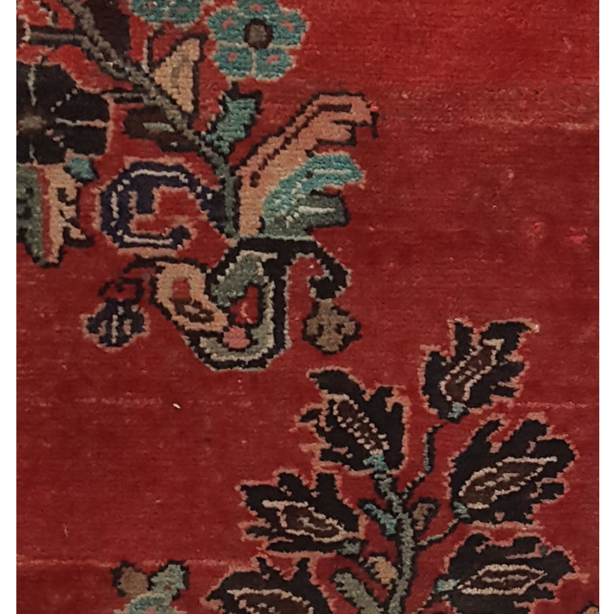 Pacific Bakhtiyari 67184 Red Ivory Traditional Hand Knotted Rug