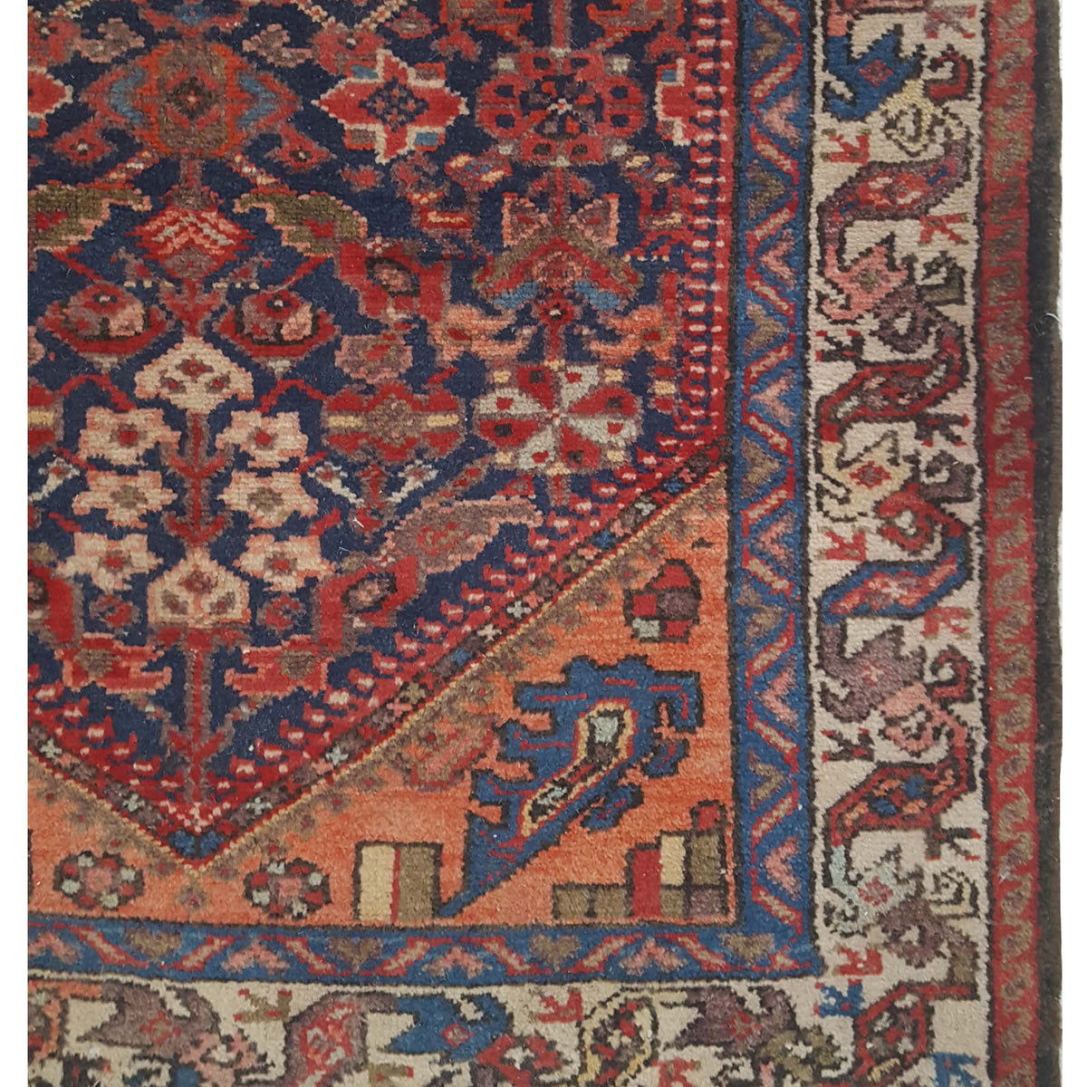 Pacific Malayer 67188 Blue Ivory Traditional Hand Knotted Rug
