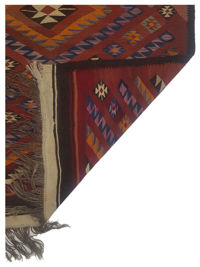 Aura Kilim 67189 Rust Multi kilim Hand Woven Rug