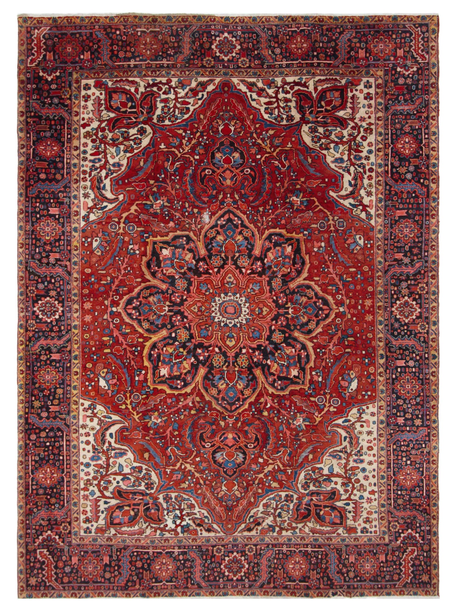 Pacific Heriz  Red Navy Traditional