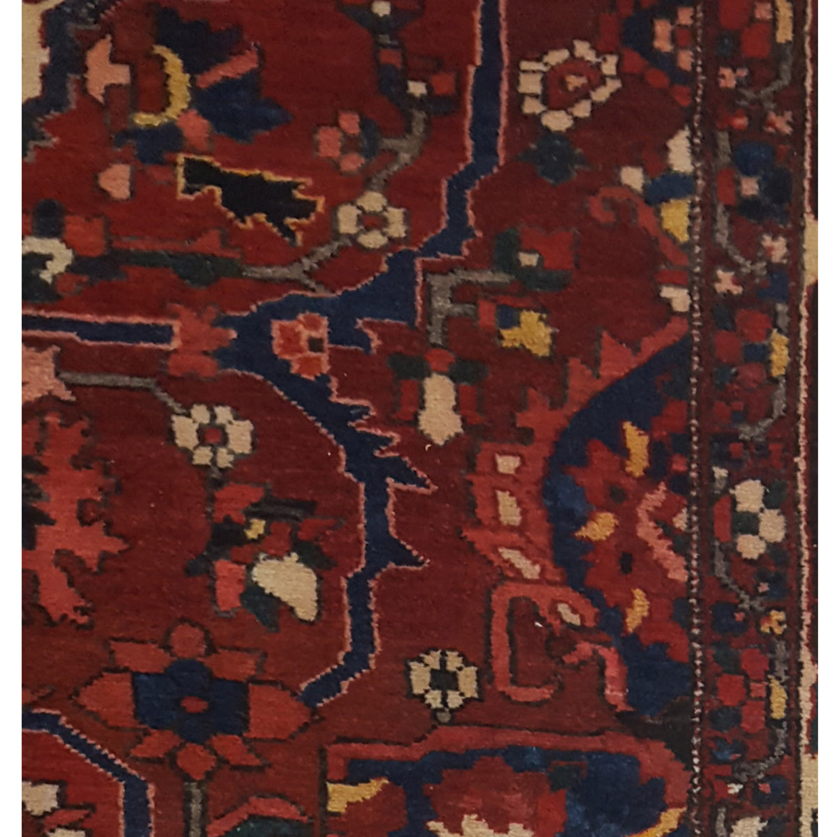 Pacific Bakhtiyari 67191 Red Ivory Traditional Hand Knotted Rug