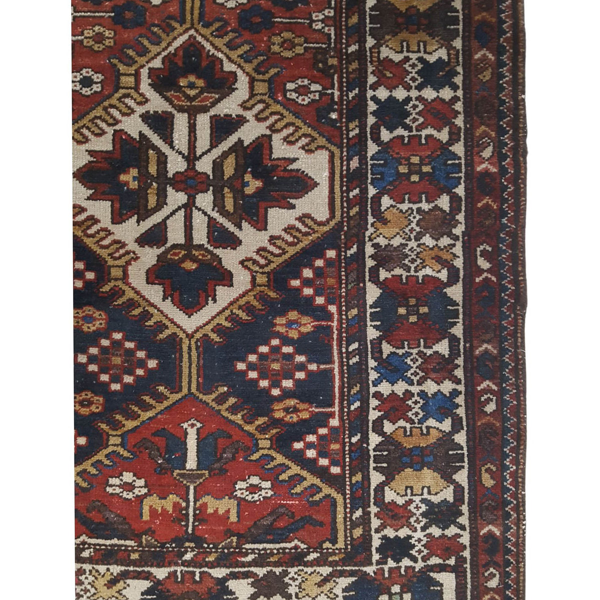 Pacific Bakhtiyari 67195 Brown Ivory Traditional Hand Knotted Rug
