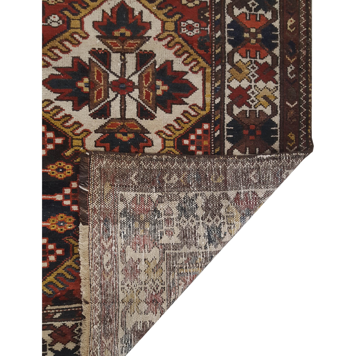 Pacific Bakhtiyari 67195 Brown Ivory Traditional Hand Knotted Rug