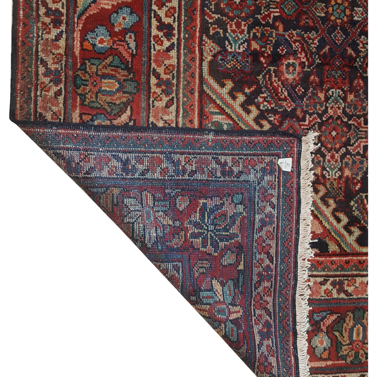 Pacific Mahal 67196 Blue Red Traditional Hand Knotted Rug