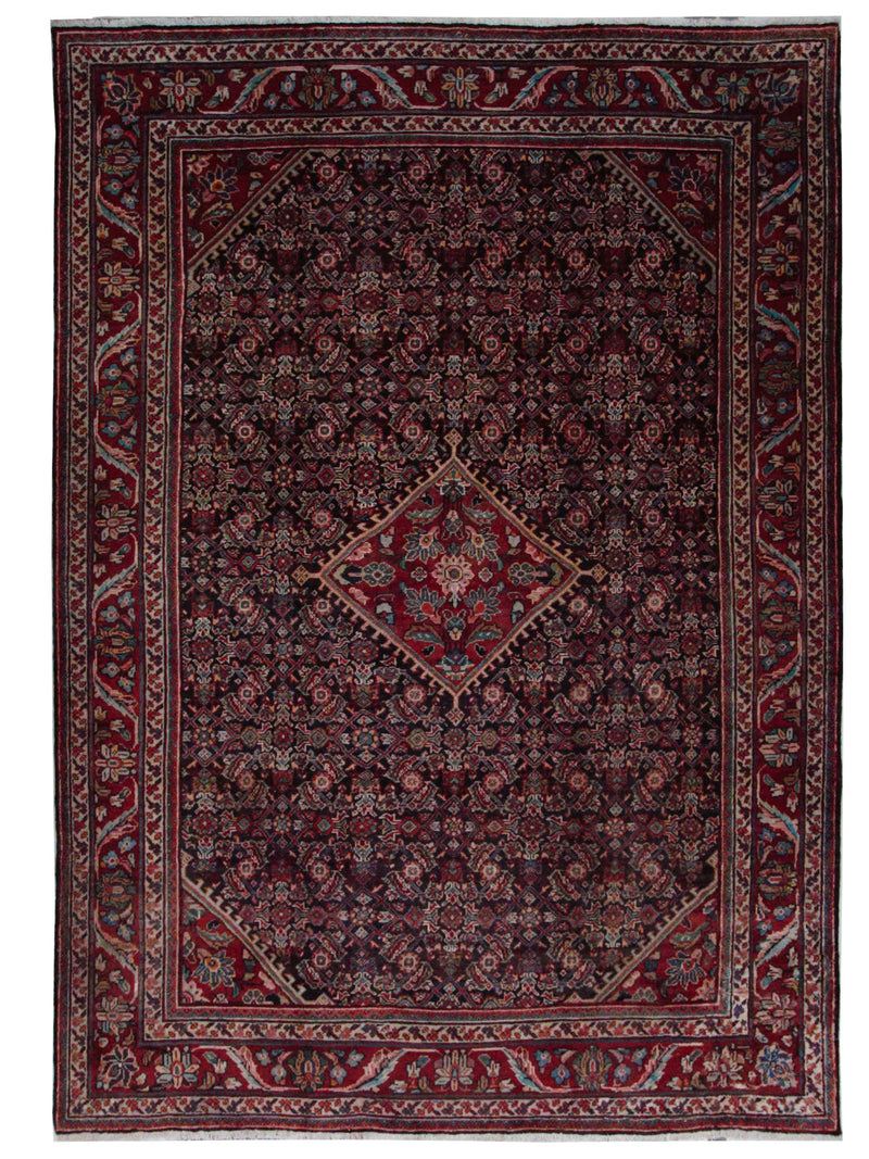 Pacific Mahal  Blue Red Traditional