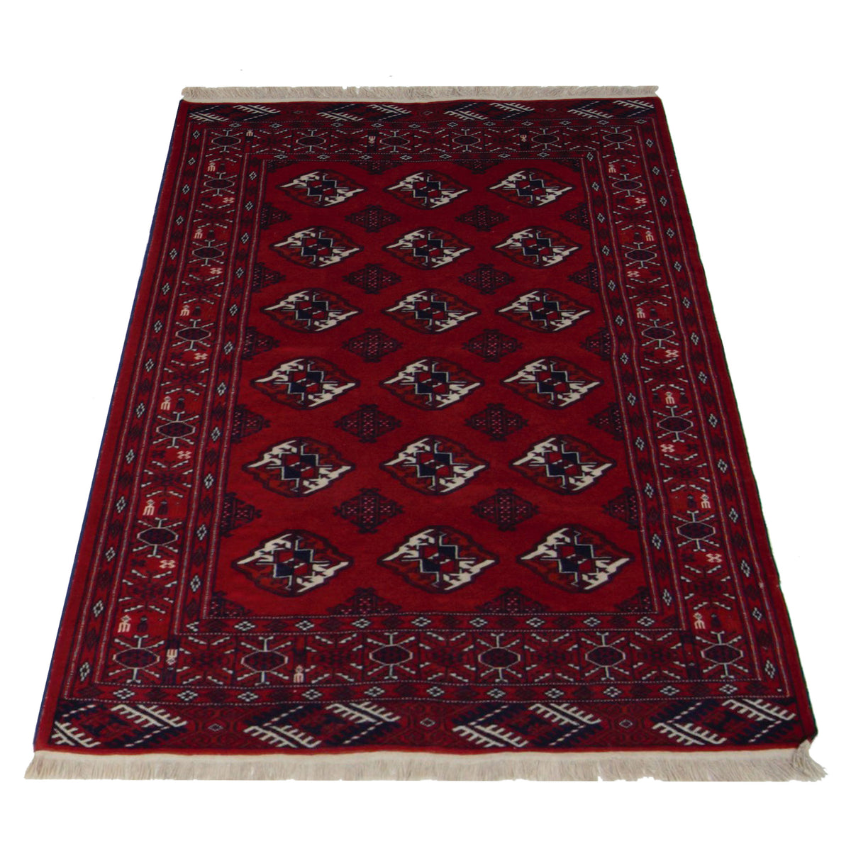 Pacific Turkaman 67198 Red Red Traditional Hand Knotted Rugs