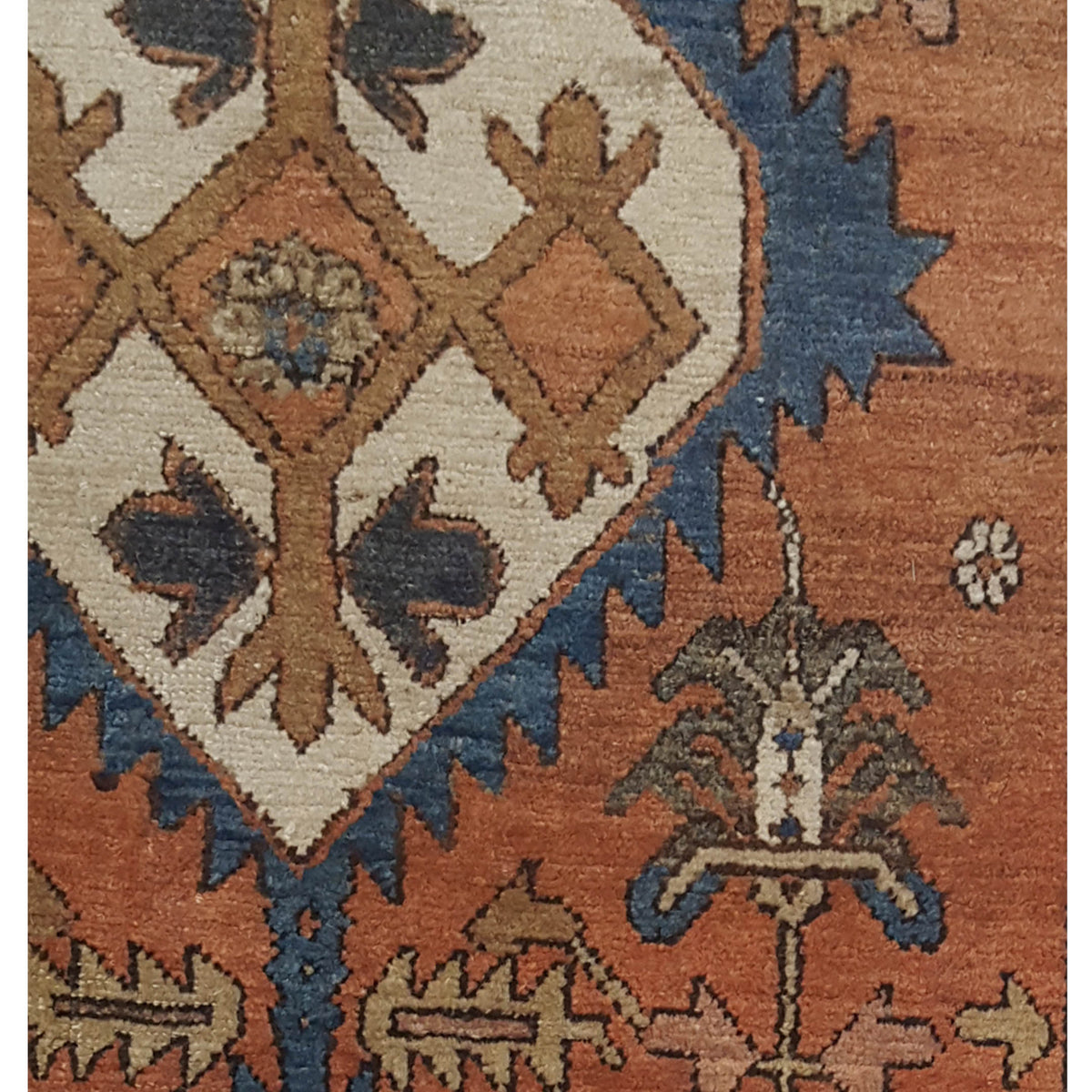 Pacific Antique Serab 67201 Camel Beige Traditional Antique Rug