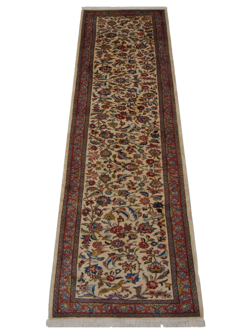 Pacific Bijar 67202 Ivory Red Traditional Hand Knotted Rug