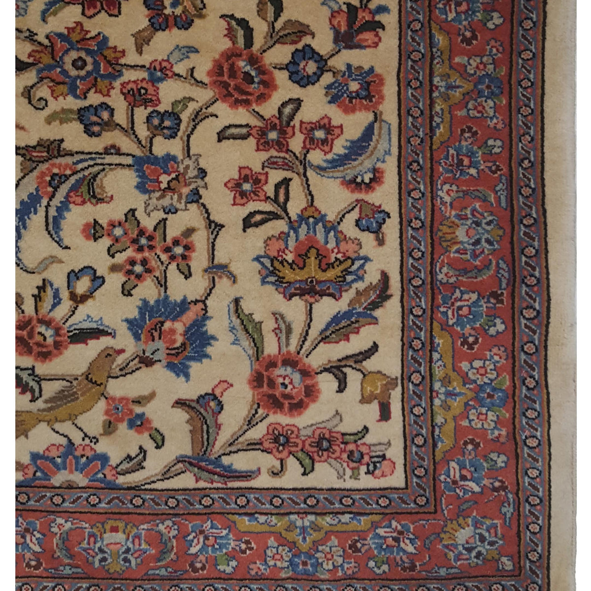 Pacific Bijar 67202 Ivory Red Traditional Hand Knotted Rug