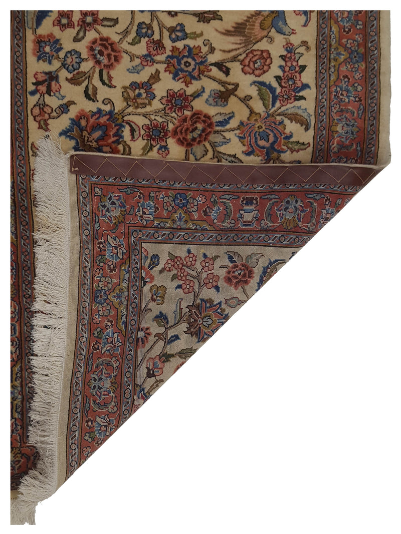 Pacific Bijar 67202 Ivory Red Traditional Hand Knotted Rug