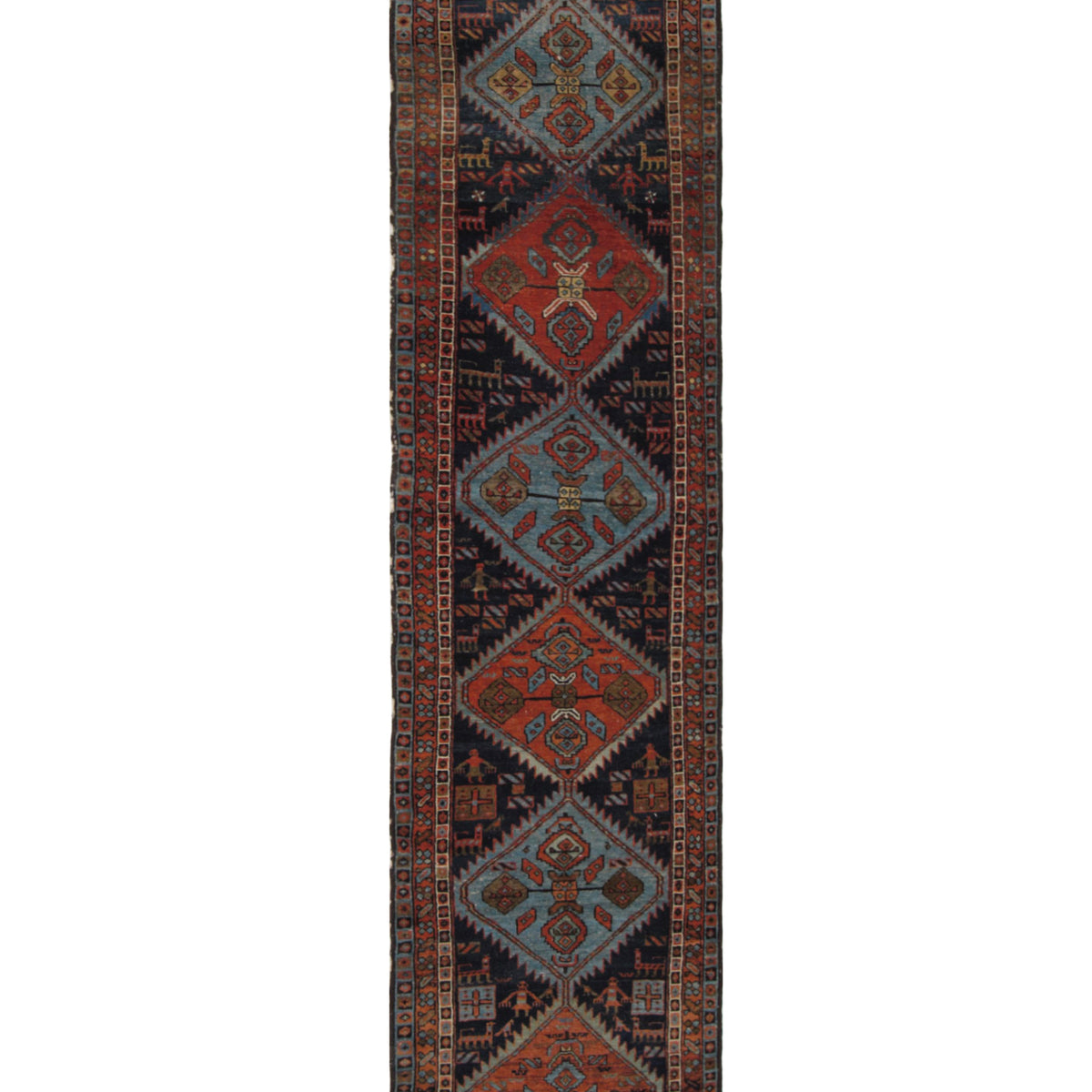 Fasa Antique Heriz  Navy Rust Traditional