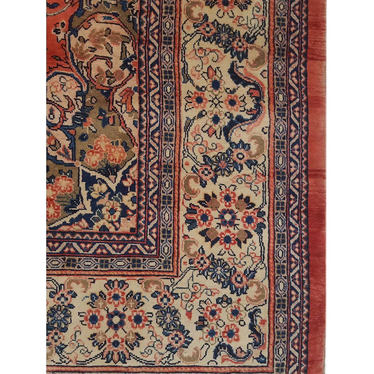 Pacific Mahal 67206 Red Red Traditional Hand Knotted Rug