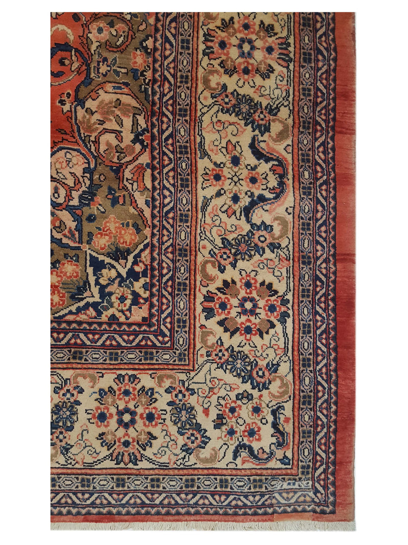 Pacific Mahal 67206 Red Red Traditional Hand Knotted Rug