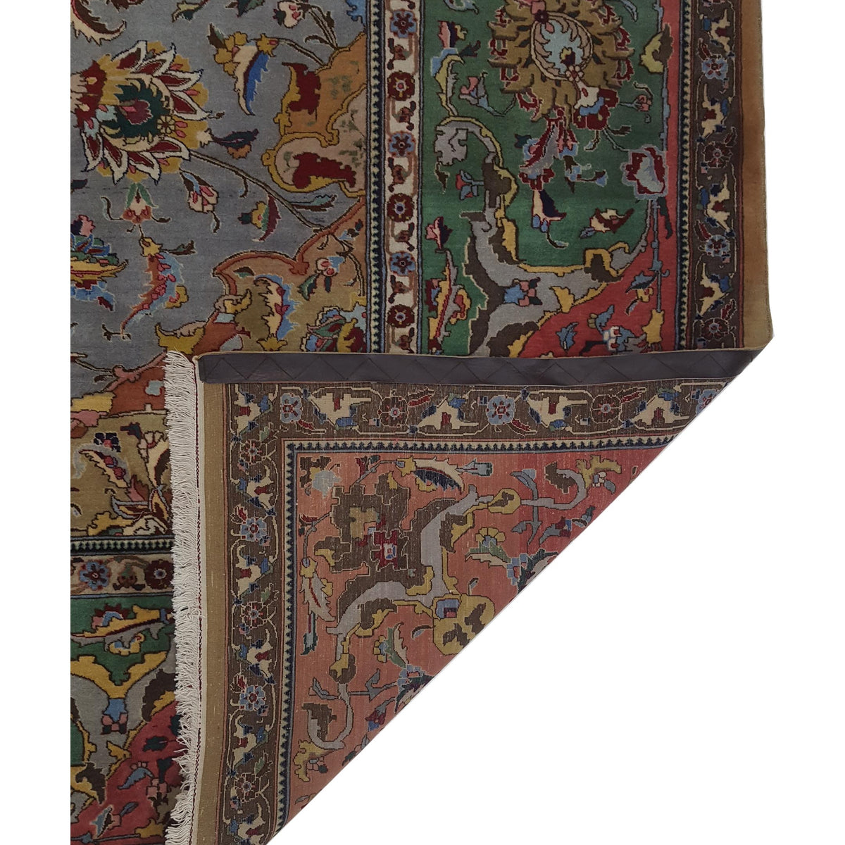 Pacific Tabriz 67209 Lime Multi Traditional Hand Knotted Rug