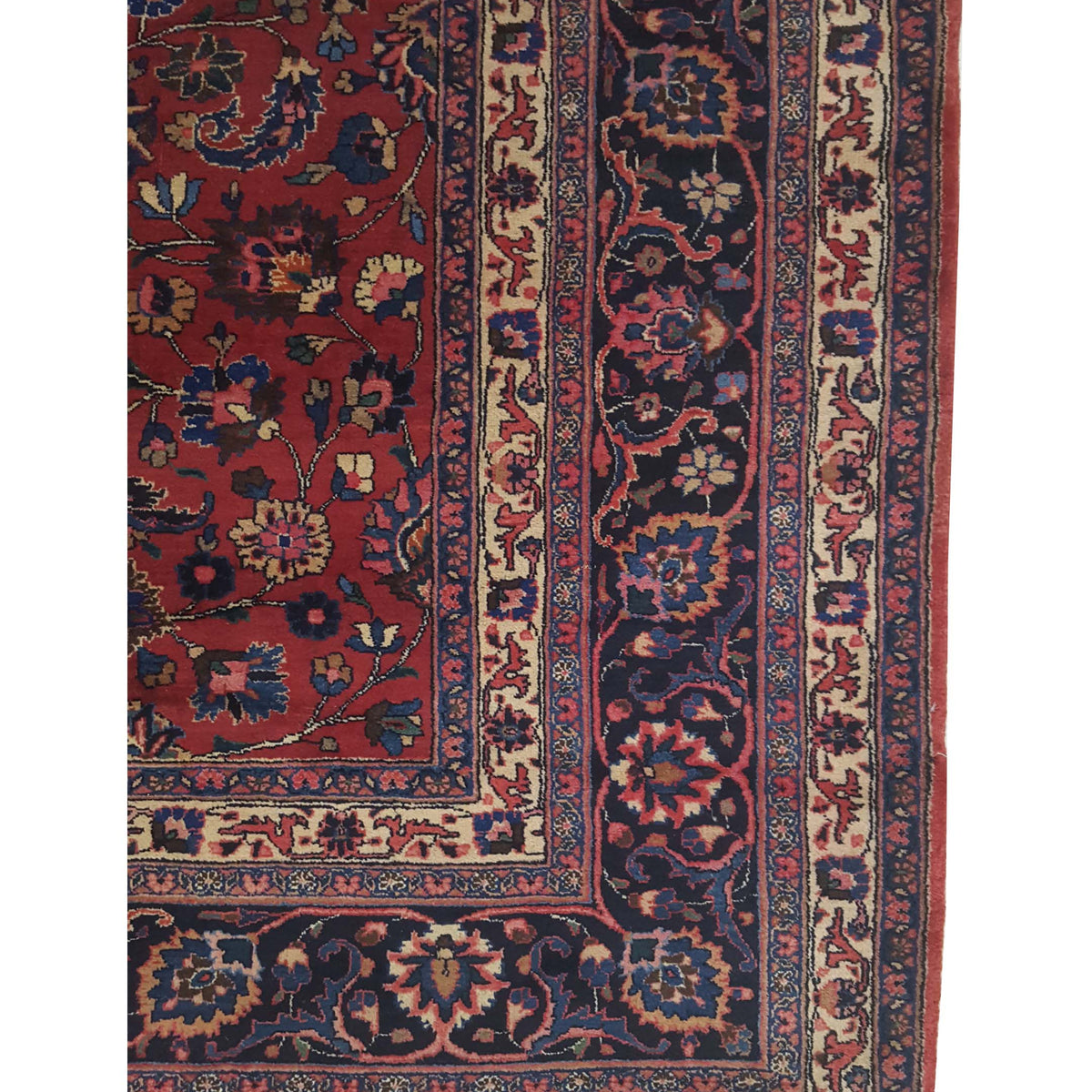 Pacific Mashad 67210 Red Red Traditional Semi Antique Rug