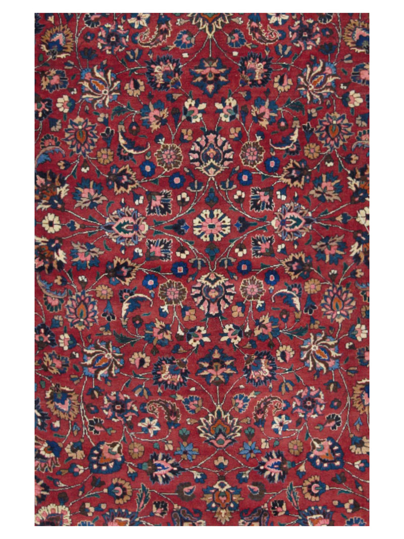 Pacific Mashad 67210 Red Red Traditional Semi Antique Rug