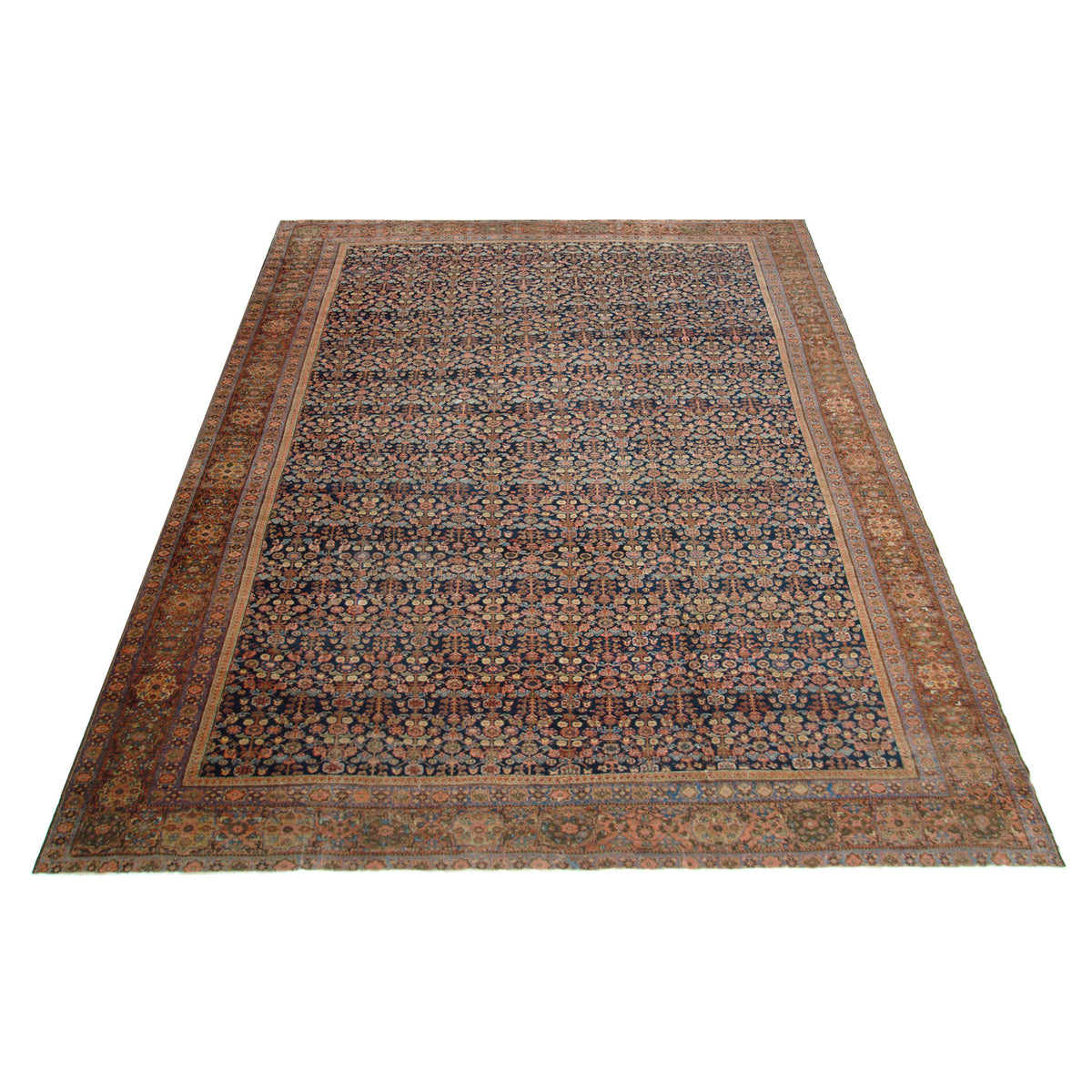 Pacific Antique Sultanabad 67211 Navy Rust Traditional Antique Rug