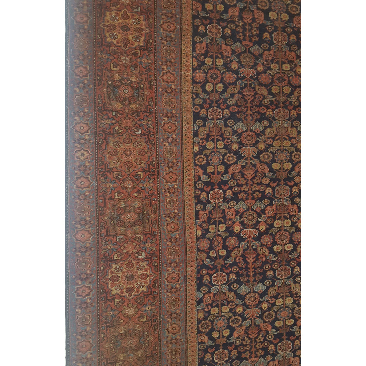 Pacific Antique Sultanabad 67211 Navy Rust Traditional Antique Rug