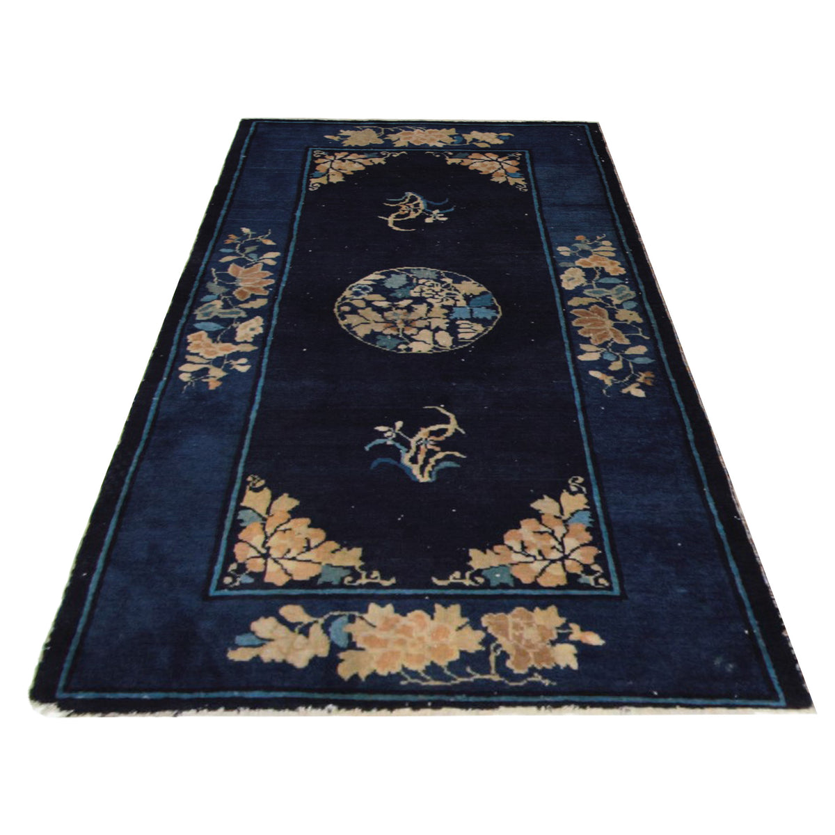 Pacific Peking 67212 Navy Navy Transitional Hand Knotted Rug