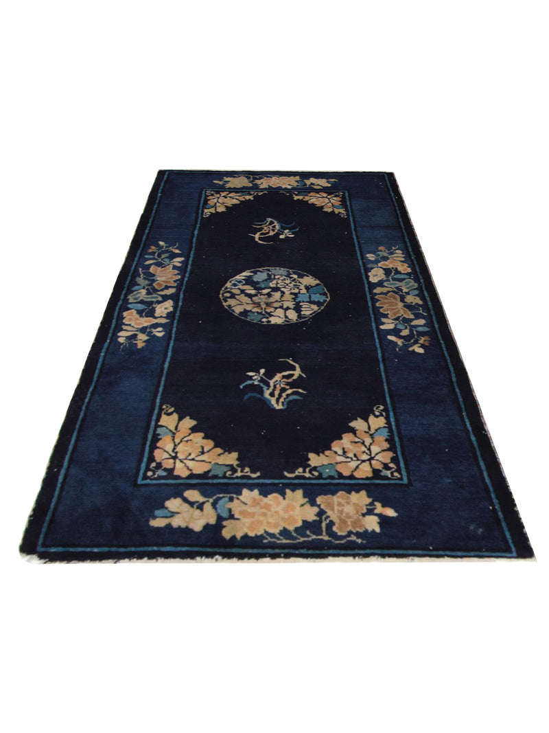 Pacific Peking 67212 Navy Navy Transitional Hand Knotted Rug