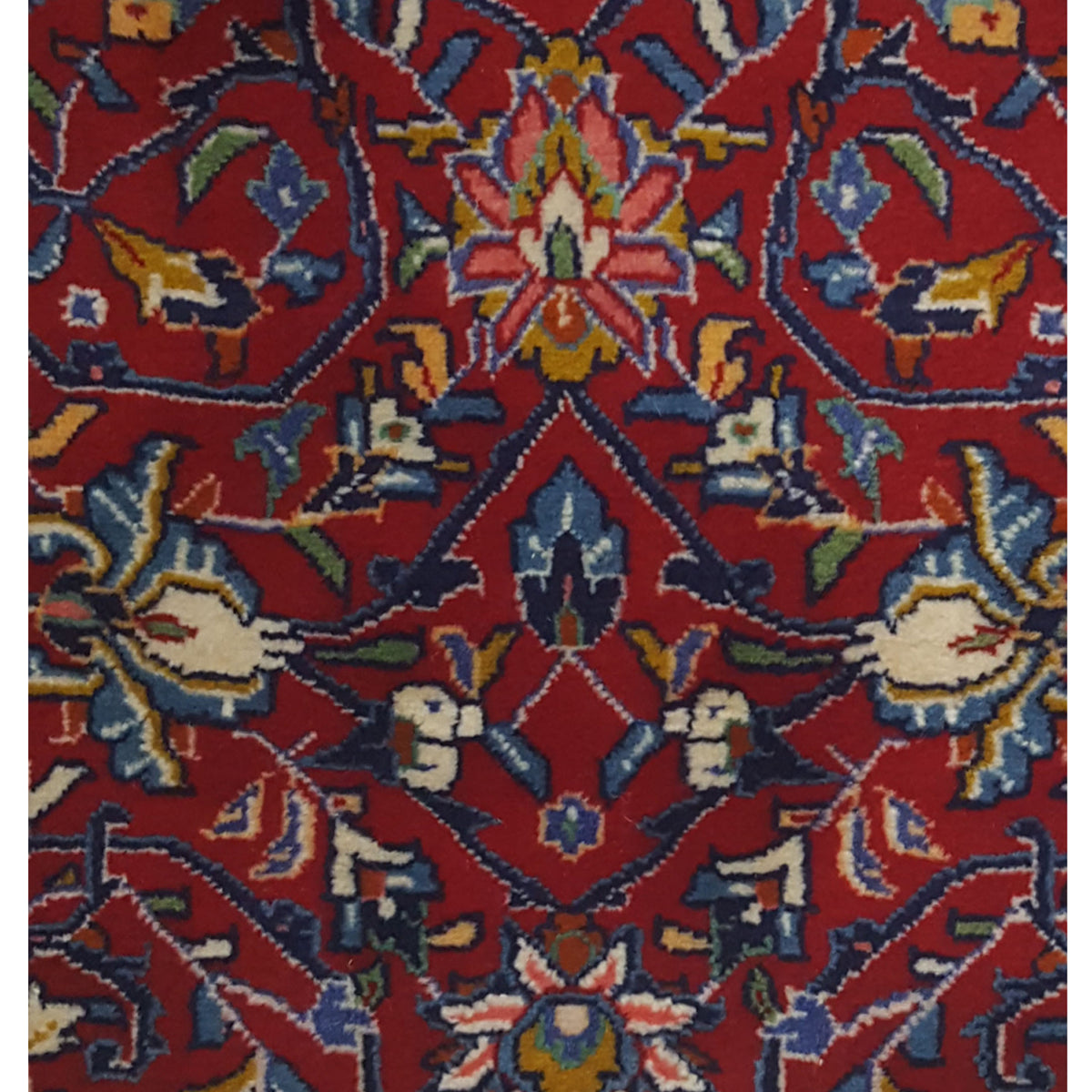 Pacific Sarouk 67213 Red Navy Traditional Hand Knotted Rug