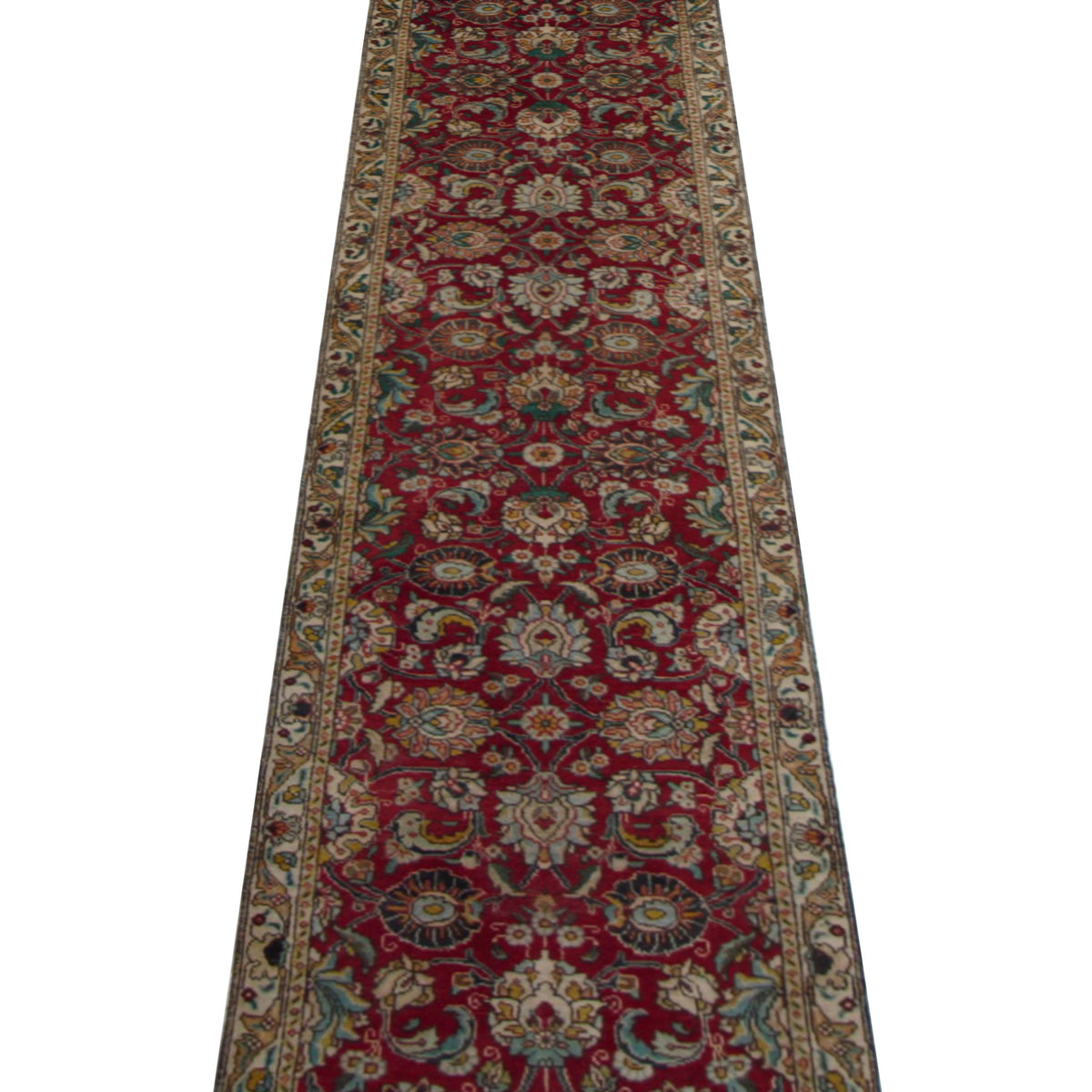 Pacific Tabriz 67215 Red Ivory Traditional Hand Knotted Rug