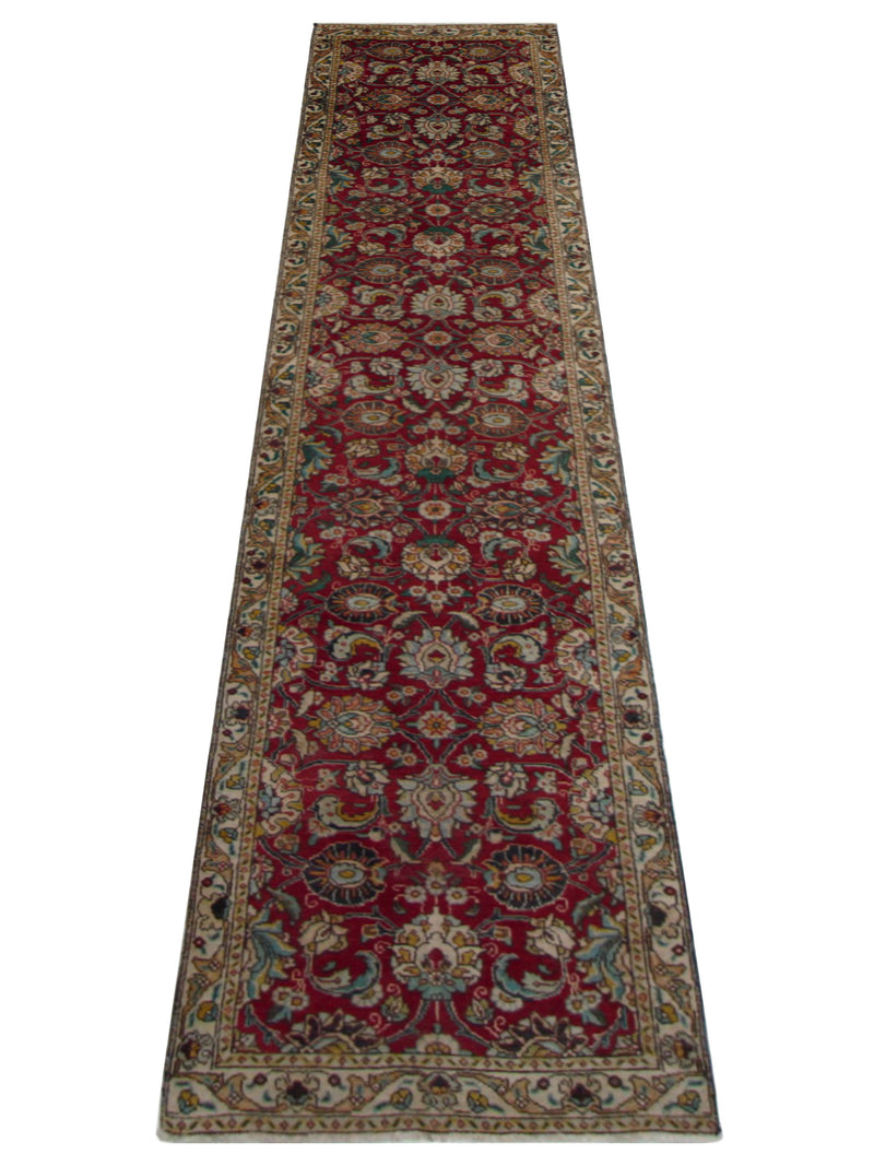 Pacific Tabriz 67215 Red Ivory Traditional Hand Knotted Rug