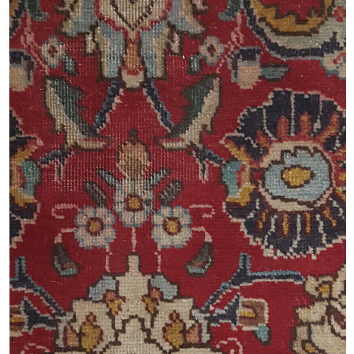 Pacific Tabriz 67215 Red Ivory Traditional Hand Knotted Rug