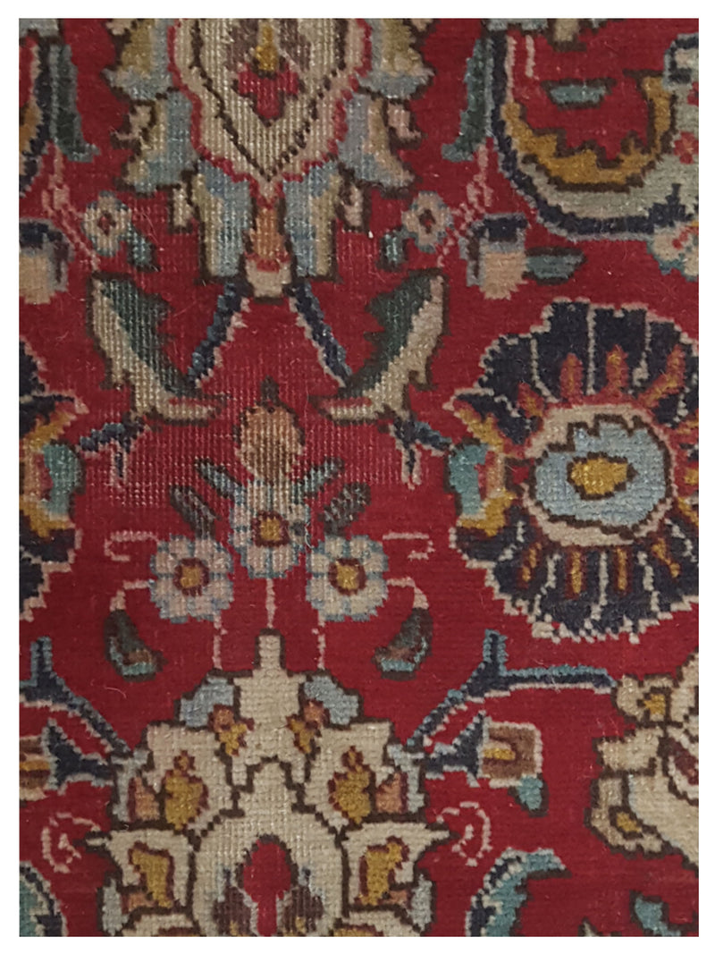 Pacific Tabriz 67215 Red Ivory Traditional Hand Knotted Rug