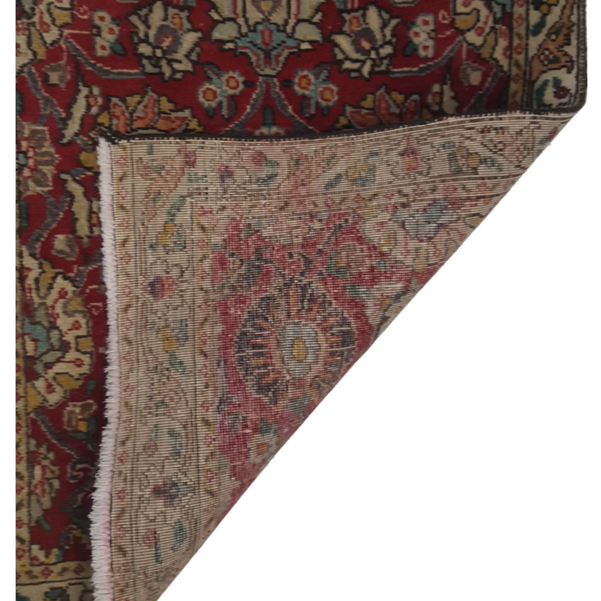 Pacific Tabriz 67215 Red Ivory Traditional Hand Knotted Rug