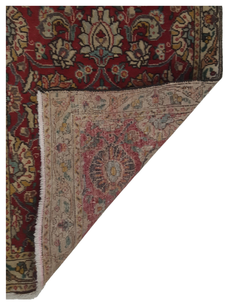 Pacific Tabriz 67215 Red Ivory Traditional Hand Knotted Rug